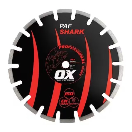 Ox Tools Pro Asphalt Walk-Behind Saw Diamond Blade | Diameter: 26" / 660mm | Bore: 1" / 25mm OX-PAF-26